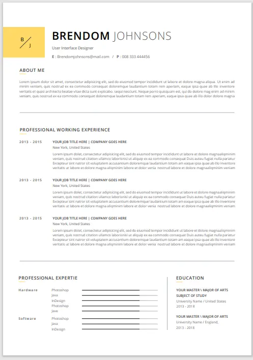 Featured resume expercienced